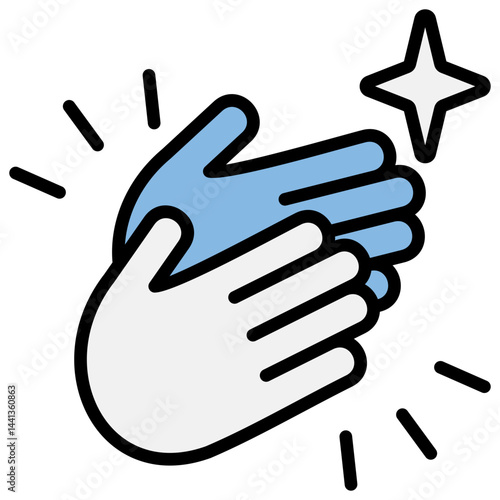 Appreciation Blue Black Icon