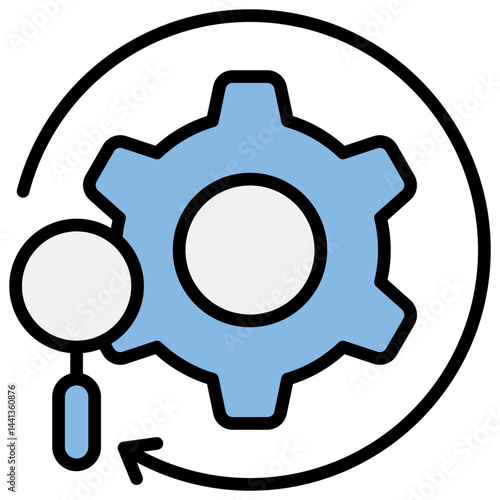 Diligence Blue Black Icon