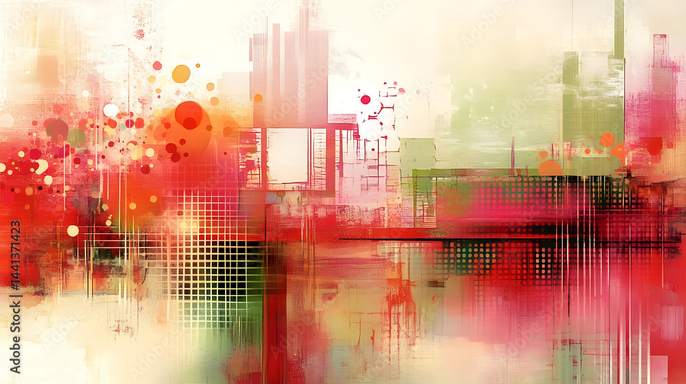 Obraz premium Abstract red orange white blur background