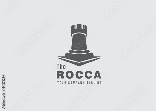 ROCCA Rook Castle logo design vector illustration