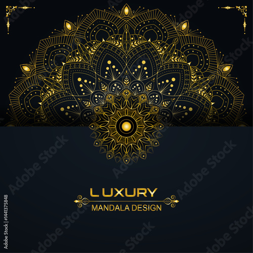Traditional golden ornament mandala design | Beyond Ornament: A Mandala Pattern Reflecting the Deep Interconnection Between Art, Soul, and the Eternal Cycles of Existence