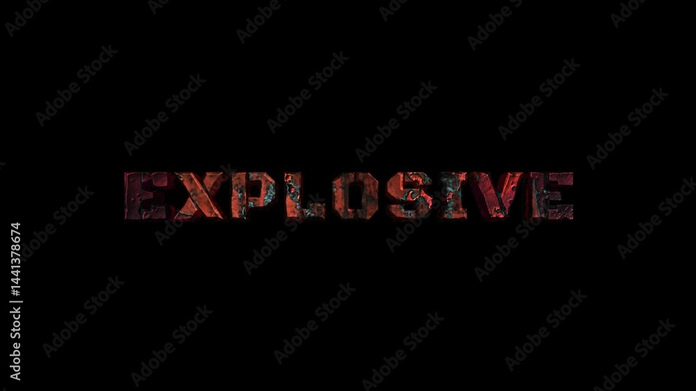 Explosive text animation simple element asset visual digital alpha transparent background Explosive text animation simple element asset visual digital alpha transparent background