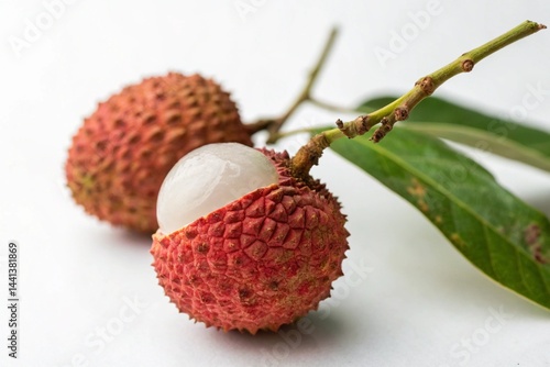 lychee isolated on white background