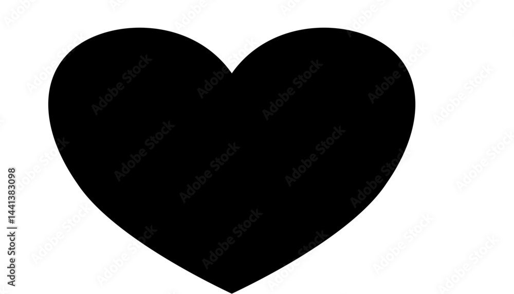 Simple heart icon on white background, minimalistic symbol for love. Simple heart icon on white background, minimalistic symbol for love.