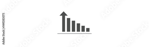 business graph icon. Graphs vector icon. growing up graph vector illustration,