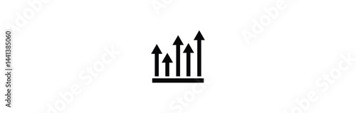 business graph icon. Graphs vector icon. growing up graph vector illustration,
