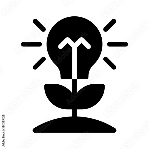 Biomass glyph icon