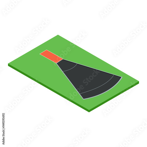 Softball Field Vector Illustration