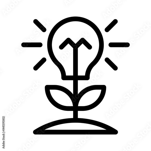 Biomass line icon