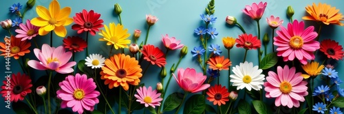 Wallpaper Mural Assorted wild blooms in a stunning arrangement, flora, assortment, natural Torontodigital.ca