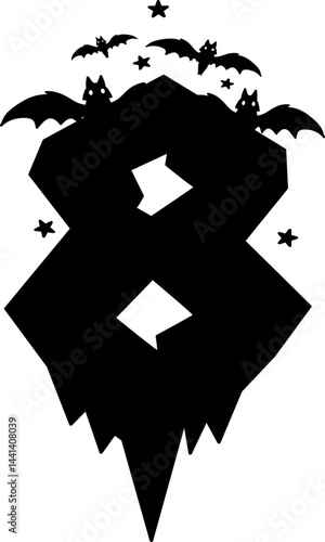 Spooky halloween number 8