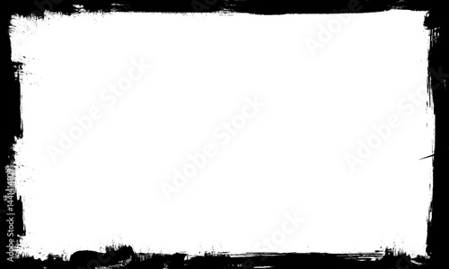 black ink brush painting blank frame border pictures artistic