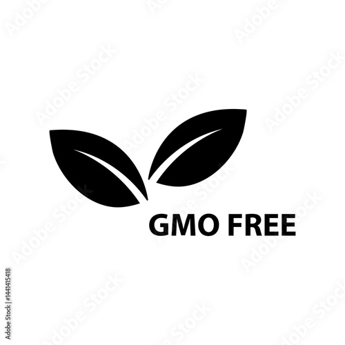 gmo free icon Vector flat, trendy style illustration for web and app..eps