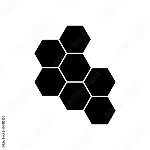 honeycomb icon Vector flat , black simple illustration for web and app..eps