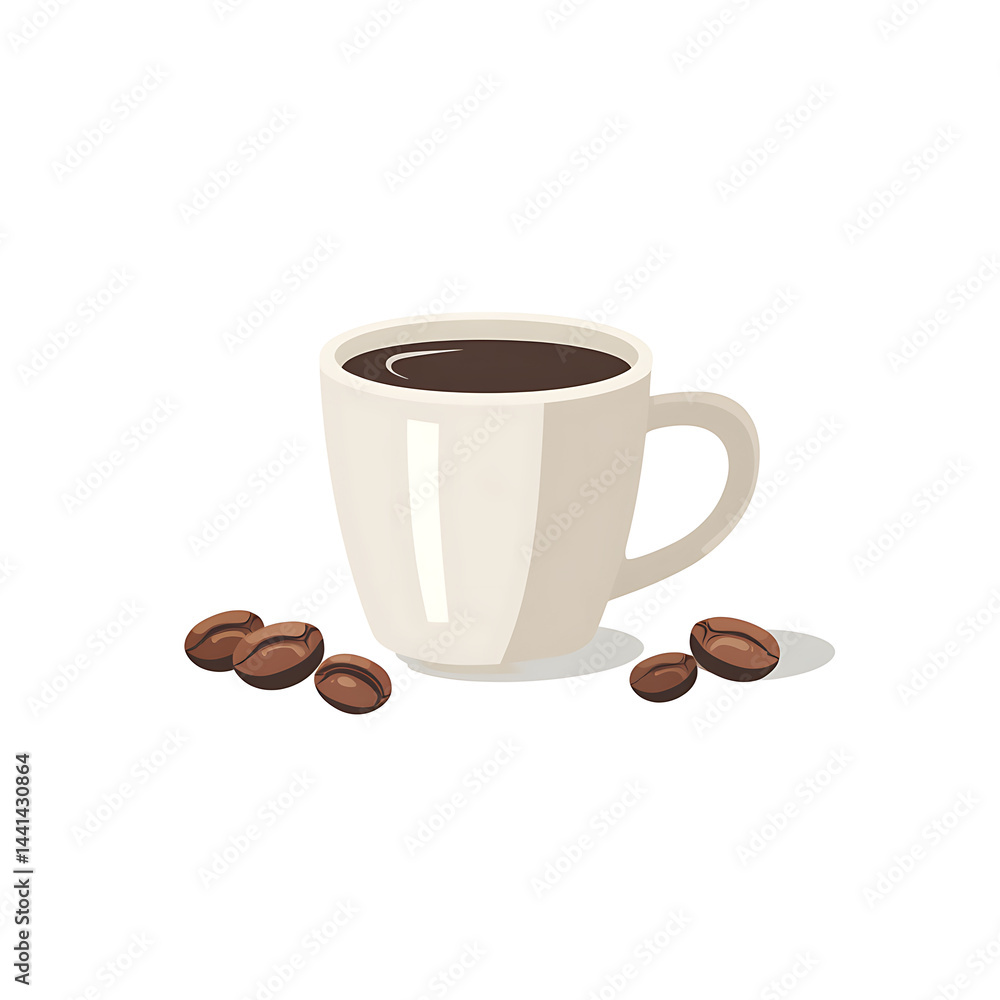 Obraz premium Realistic and artistic illustrations of coffee beans, brewing equipment, coffee cups, baristas, coffee farms, roasting processes, and café scenes
