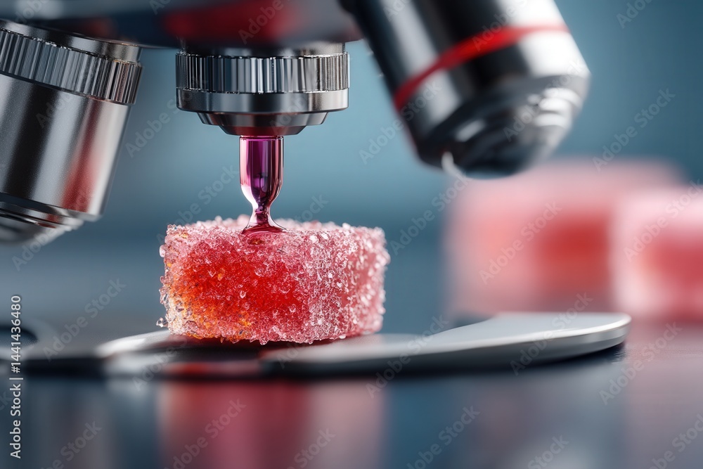 Sugar technologist using a digital scanner on raw sugar blocks with a futuristic processing line in the background, highlighting tech-driven food production.