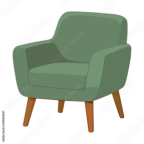 green armchair