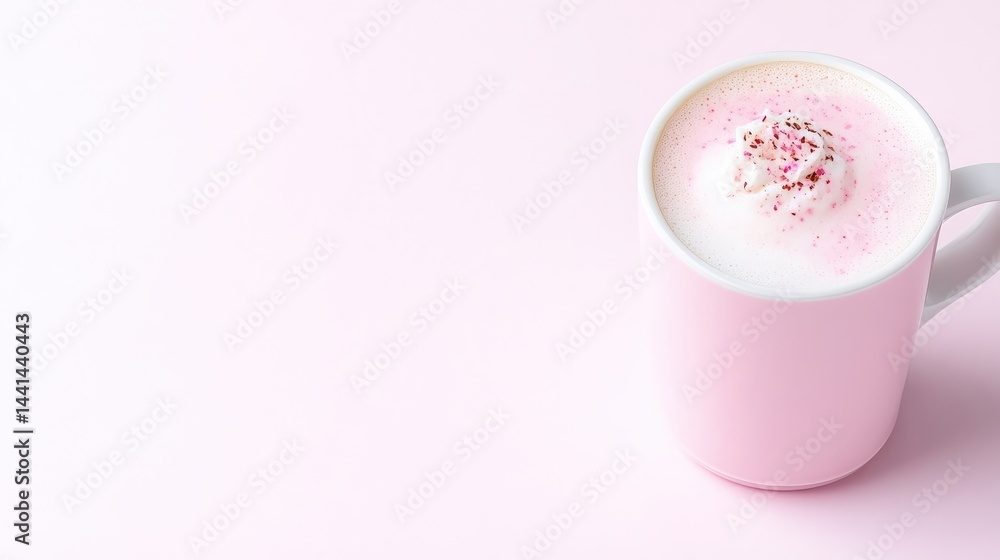 Pink Latte in a Pink Mug Pink Latte in a Pink Mug