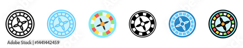 Casino multi style, mini illustration icon. use for modern concept, print, UI, UX kit, web and app development. Vector EPS 10, related to entertainment, festival, funfair and hobbies