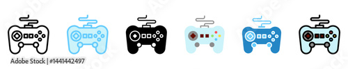 Gaming multi style, mini illustration icon. use for modern concept, print, UI, UX kit, web and app development. Vector EPS 10, related to entertainment, festival, funfair and hobbies