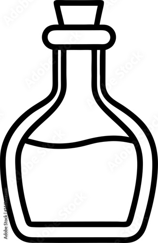 illustration of bottle of vinegar-bottle