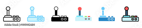 Gamepad multi style, mini illustration icon. use for modern concept, print, UI, UX kit, web and app development. Vector EPS 10, related to entertainment, festival, funfair and hobbies