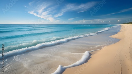 sandy beach ocean landscape background