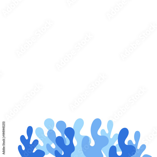 Winter Abstract Footer Leaves