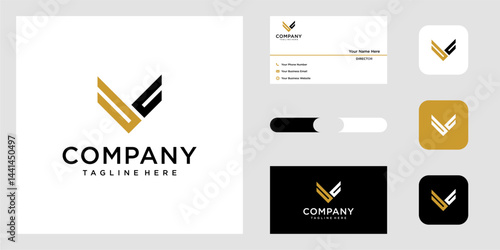 vc logo design abstract