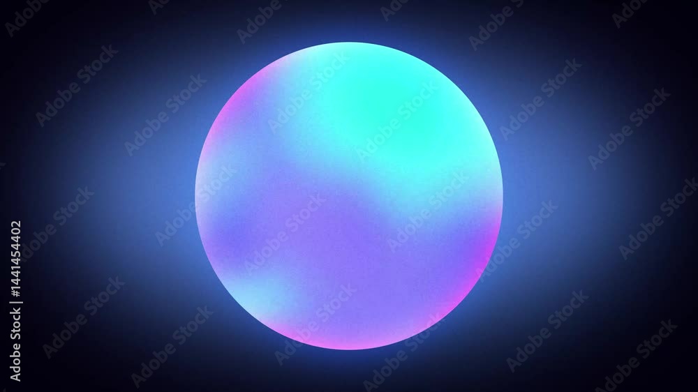 Purple, cyan, and pink circle glowing against dark background Purple, cyan, and pink circle glowing against dark background
