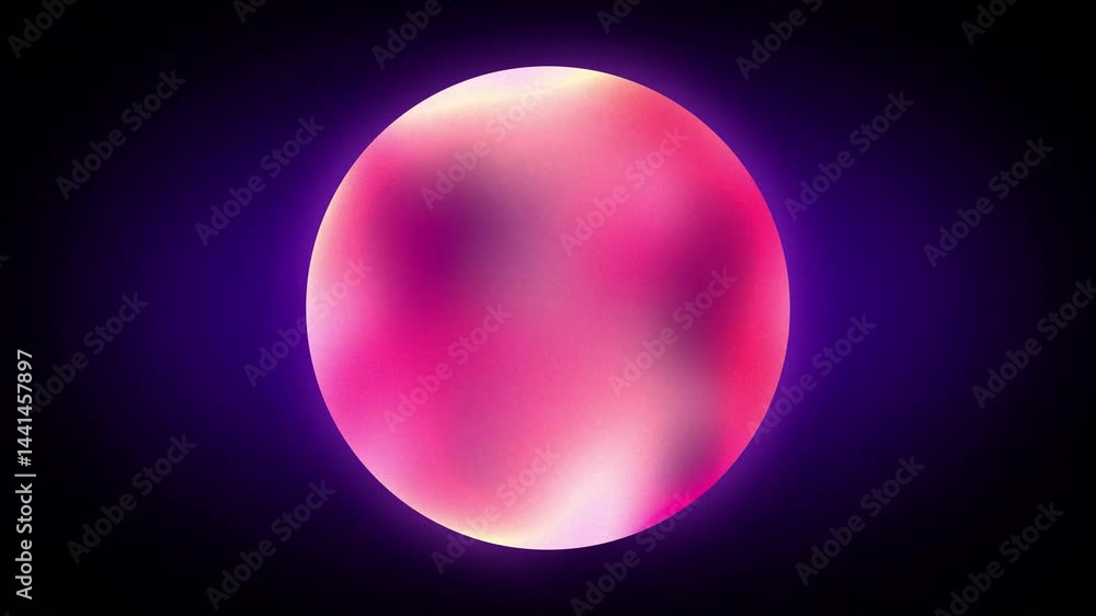 Circular glowing form pink and purple on dark background Circular glowing form pink and purple on dark background
