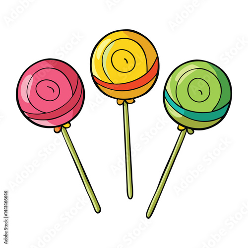 Bright and cheerful, these colorful lollipop sets feature a variety of vibrant hues and fun shapes, perfect for parties, gifts, or a sweet treat anytime!