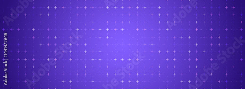 Wallpaper Mural Purple glowing square grid background. Cross and dot tech network backdrop. Abstract checkered dashboard pattern for science, technology, business, healthcare, medicine design. Vector wallpaper Torontodigital.ca