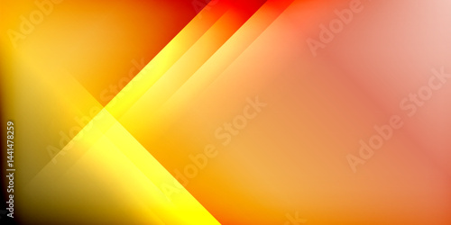 Abstract gradients dominate image. Yellow, orange, red hues blend smoothly. Diagonal lines create dynamic visual effect. Simple, modern design.