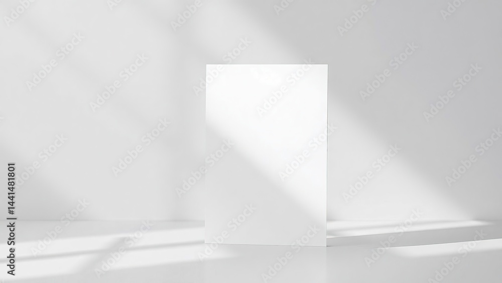 Fototapeta premium Sleek Minimalist Invitation Card Design - Modern Product Photography
