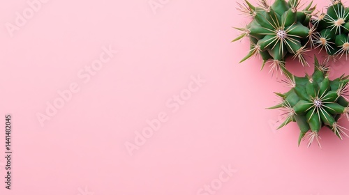Pink Background with Succulents (3)
