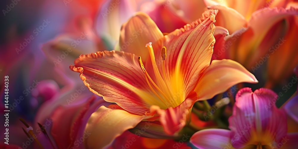 Fototapeta premium Close up of colorful variety flowers