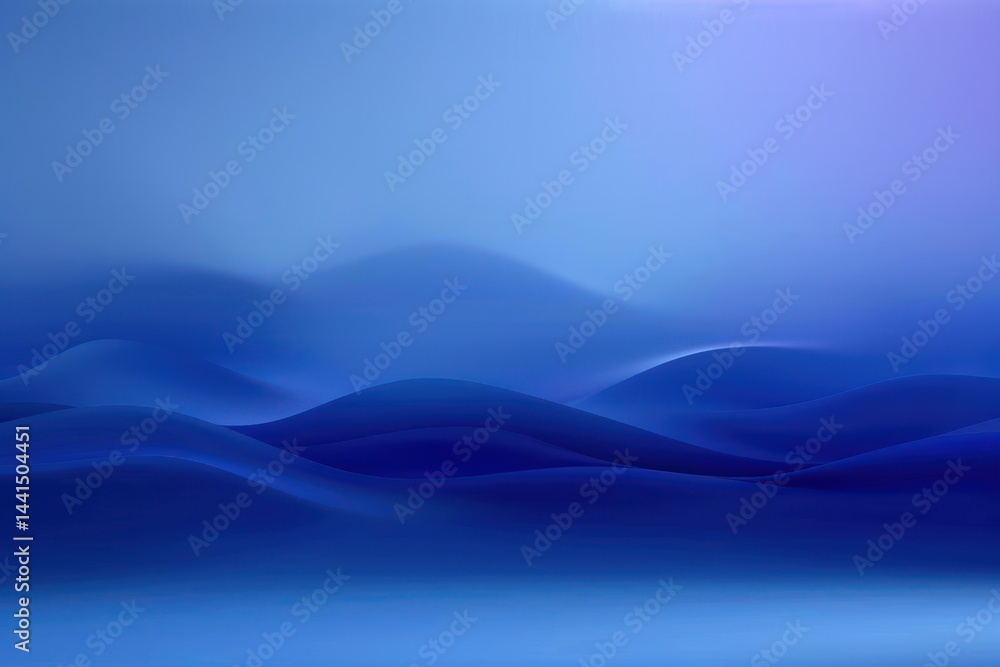 smooth blue gradient waves resembling gentle ocean or dunes under soft light with calming and peaceful atmosphere smooth blue gradient waves resembling gentle ocean or dunes under soft light with calming and peaceful atmosphere