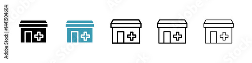 Pharmacy icon vector simple design