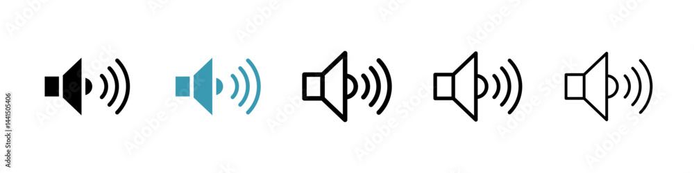 Sound effect icon vector simple design Sound effect icon vector simple design