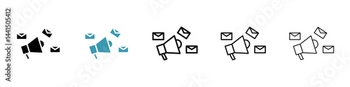 Social campaign icon vector simple design