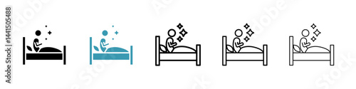 Sleep deprivation icon vector simple design