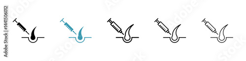 Platelet rich plasma icon vector simple design