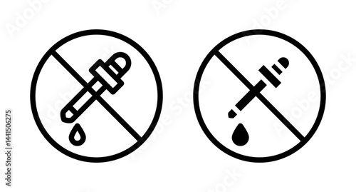 No artificial flavor icon vector simple design