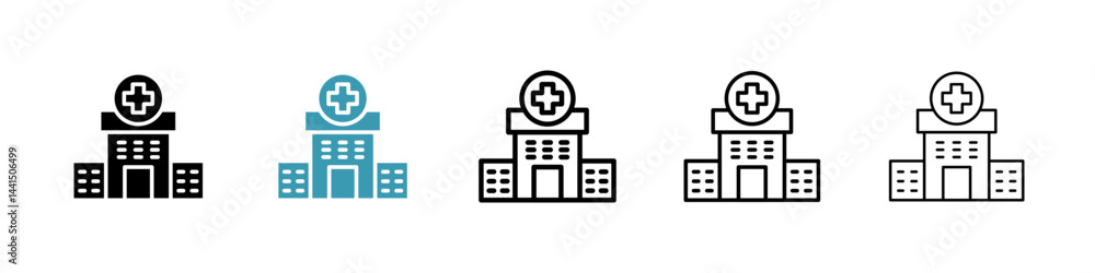 Medical center icon vector simple design Medical center icon vector simple design