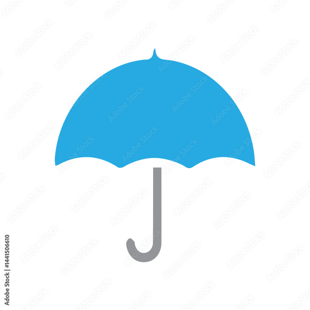 blue umbrella icon blue umbrella icon