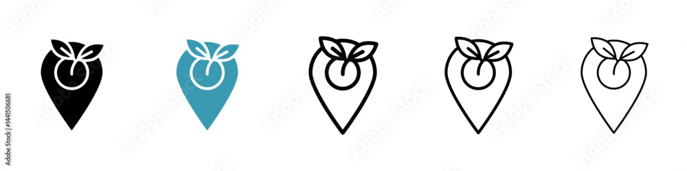 Locally grown icon vector simple design Locally grown icon vector simple design