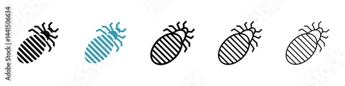 Louse icon vector simple design