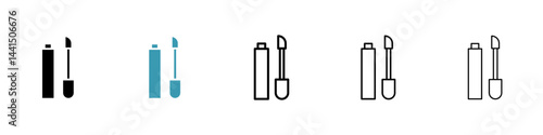 Lip gloss icon vector simple design