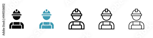 Labour icon vector simple design